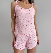 İki Parça Seksi Pamuklu Pijama Takımı Zalle